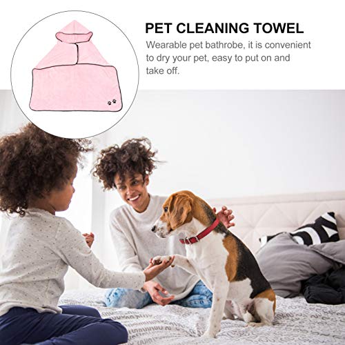 Balacoo Dog Bathrobe Dry Fast Dog Bag Dog Bathrobe Towel Microfib...