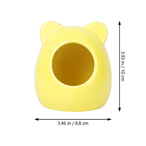 Balacoo Small Animal House, Ceramic Hamster Bedding Hideout Nest,...