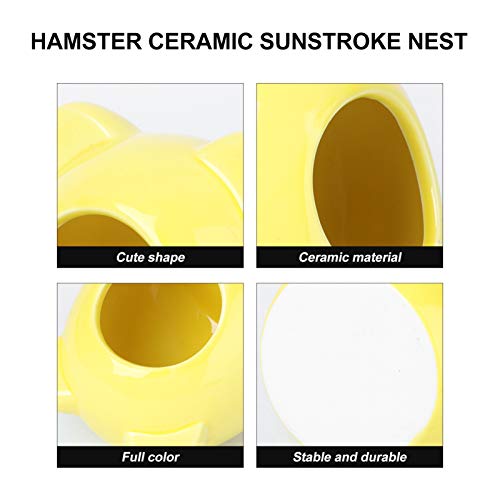 Balacoo Small Animal House, Ceramic Hamster Bedding Hideout Nest,...