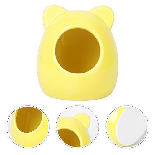 Balacoo Small Animal House, Ceramic Hamster Bedding Hideout Nest,...