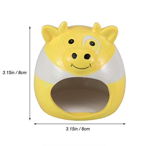 Balacoo Small Animal House Ceramic - Hamster Hideout Nest Critter...
