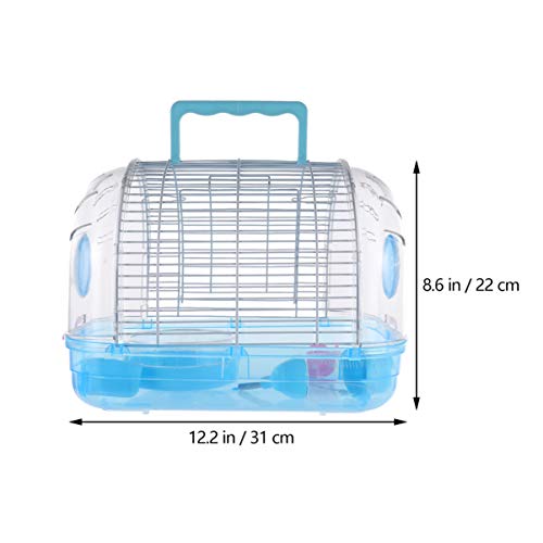 Balacoo Small Animals Habitat Portable Hamster Carrier Case Cage ...