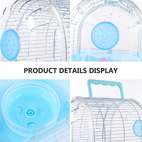 Balacoo Small Animals Habitat Portable Hamster Carrier Case Cage ...