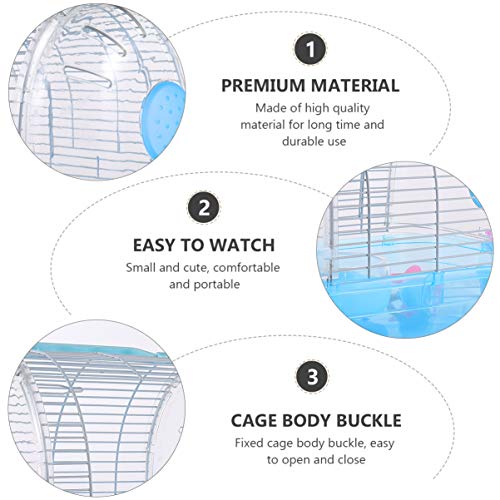 Balacoo Small Animals Habitat Portable Hamster Carrier Case Cage ...