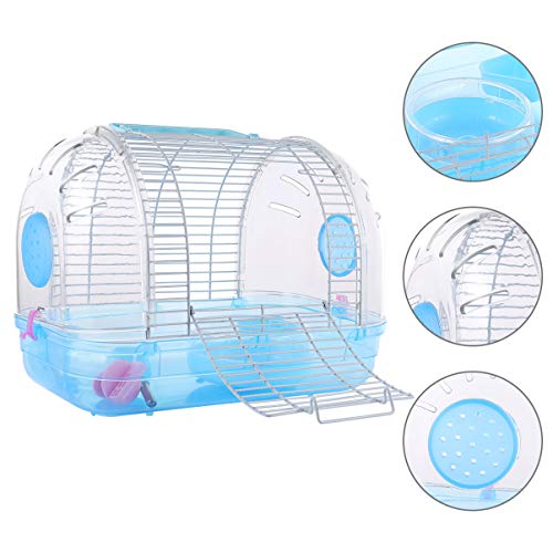 Balacoo Small Animals Habitat Portable Hamster Carrier Case Cage ...