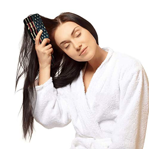 Guns Of America Flag Us Hair Brush Anti-Static Air Cushion Comb S...