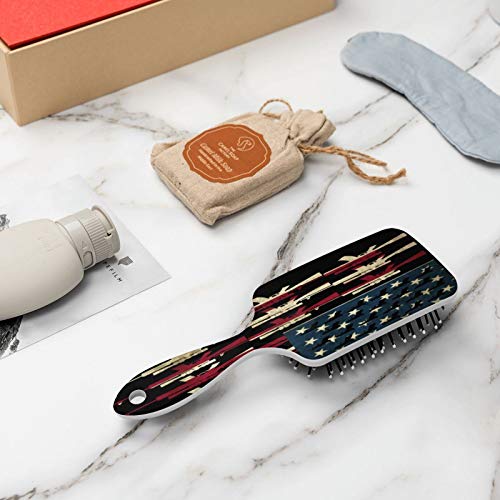 Guns Of America Flag Us Hair Brush Anti-Static Air Cushion Comb S...