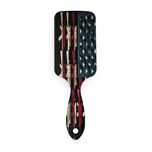 Guns Of America Flag Us Hair Brush Anti-Static Air Cushion Comb S...
