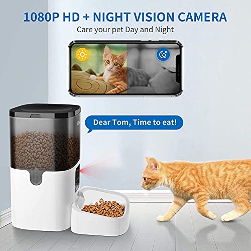Balimo 6L Automatic Pet Feeder with 1080P HD WiFi Camera, App Con...