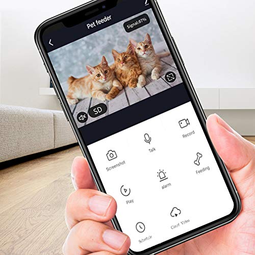 Balimo 6L Automatic Pet Feeder with 1080P HD WiFi Camera, App Con...