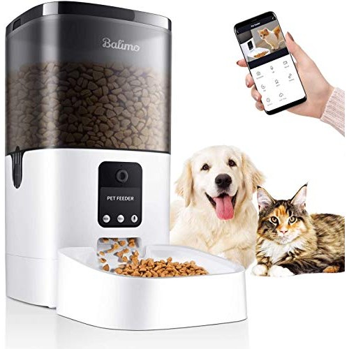 Balimo 6L Automatic Pet Feeder with 1080P HD WiFi Camera, App Con...