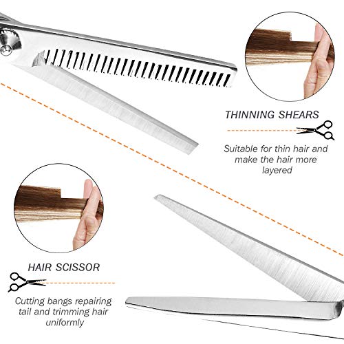 Hair Cutting Shears,Professional Hair Cutting Scissors Set,6Pcs H...