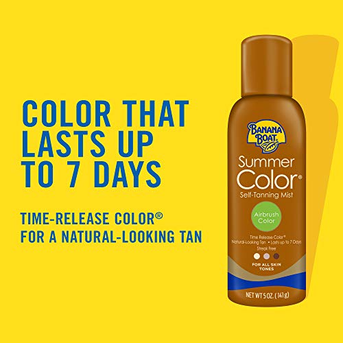 Banana Boat Summer Color Sunless Self Tanning Mist for All Skin T...