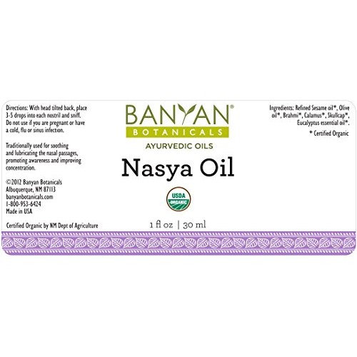Banyan Botanicals Nasya Oil - USDA Certified Organic - Nasal Drop...