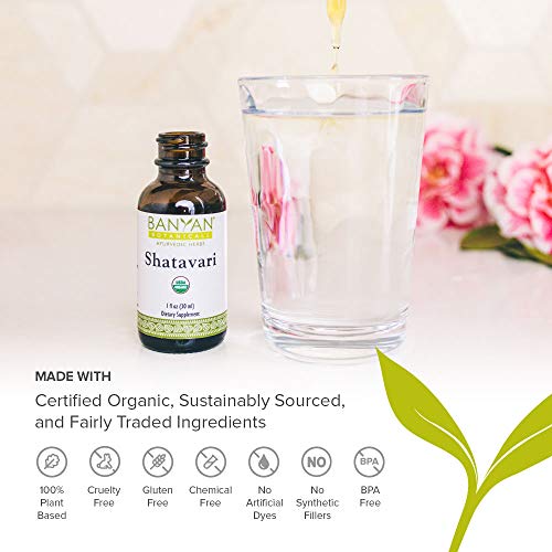 Banyan Botanicals Shatavari Liquid Extract – Organic Shatavari Ro...