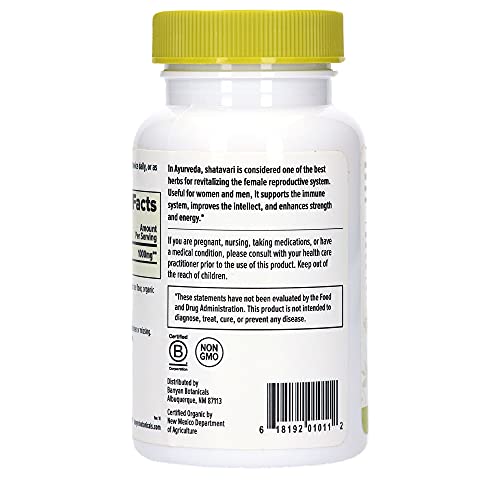 Banyan Botanicals Shatavari Supplements – Organic Shatavari Root ...