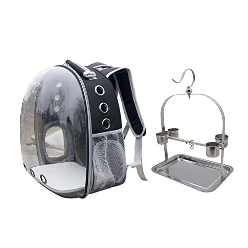 Baosity Pet Bird Carrier, 360 Degree Clear Cover Bird Carrier Bac...