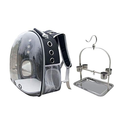 Baosity Pet Bird Carrier, 360 Degree Clear Cover Bird Carrier Bac...