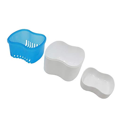 Fullicon Retainer Denture Bath Dental Cleaner Box Case False Teet...