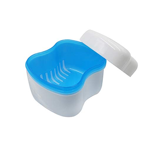 Fullicon Retainer Denture Bath Dental Cleaner Box Case False Teet...
