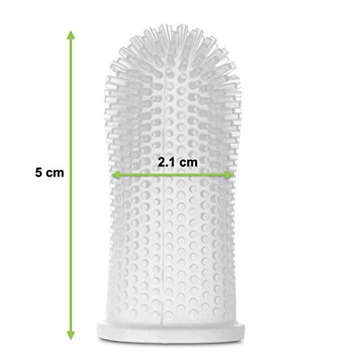 Barkleys 360º Dog Fingerbrush Toothbrush - Ergonomic Design - Fu...