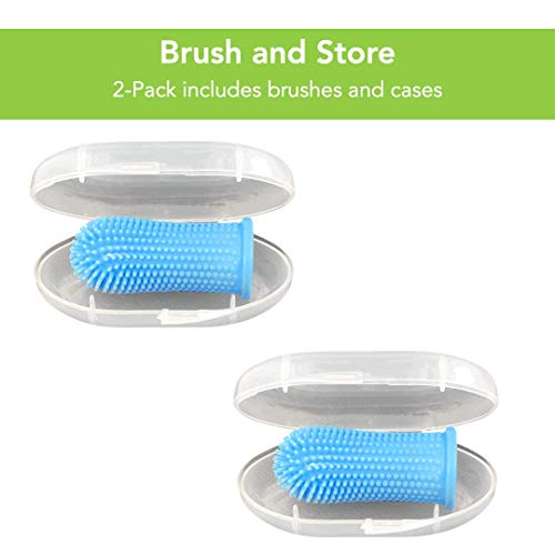 Barkleys 360º Dog Fingerbrush Toothbrush - Ergonomic Design - Fu...