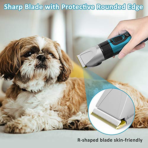 BASEIN Dog Clippers, Upgraded Dog Grooming Clippers Dog Hair Trim...