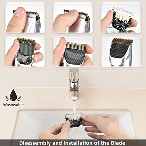 BASEIN Dog Clippers, Upgraded Dog Grooming Clippers Dog Hair Trim...