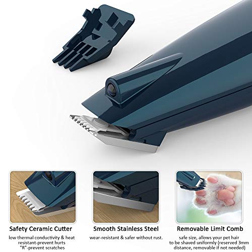BASEIN Pet Foot Hair Clippers with Led Light, Professional Pet Ha...