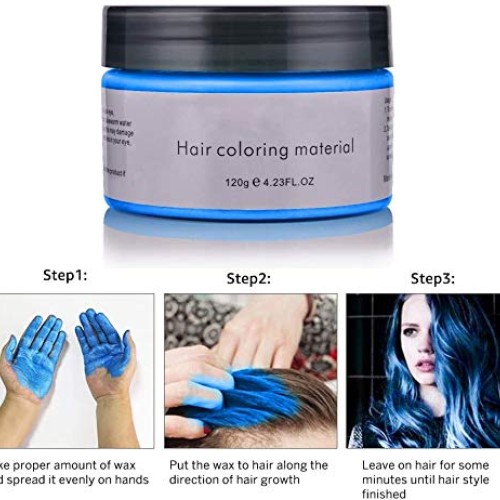 Hair Color Wax, Hair Modelling Wax, Natural Matte Temporary Hair ...