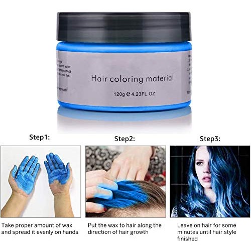 Hair Color Wax, Hair Modelling Wax, Natural Matte Temporary Hair ...