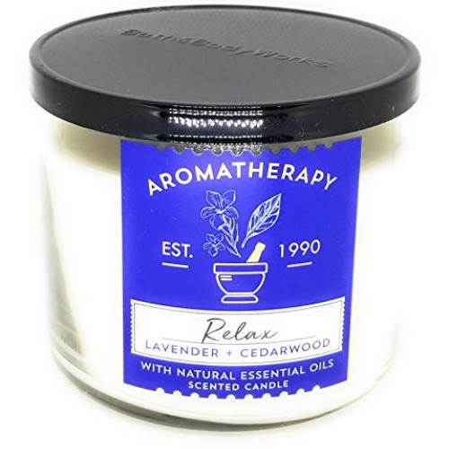 Bath and Body Works 3 Wick Scented Relax Aromatherapy Candle Lave...