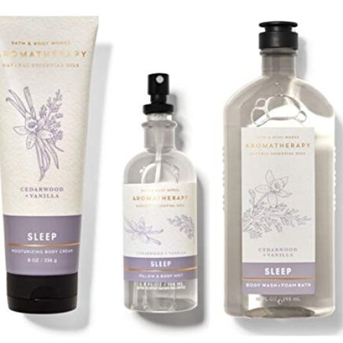 Bath and Body Works Aromatherapy CEDARWOOD VANILLA Gift Set - Bod...