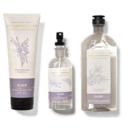 Bath and Body Works Aromatherapy CEDARWOOD VANILLA Gift Set - Bod...