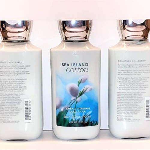 Bath and Body Works Sea Island Cotton Body Lotion 8oz Bottles, Se...