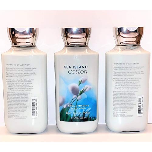 Bath and Body Works Sea Island Cotton Body Lotion 8oz Bottles, Se...