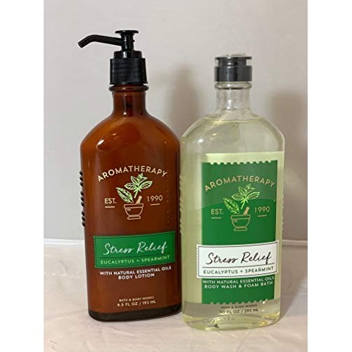 Body Works Aromatherapy Stress Relief Eucalyptus Spearmint 10 Oz ...