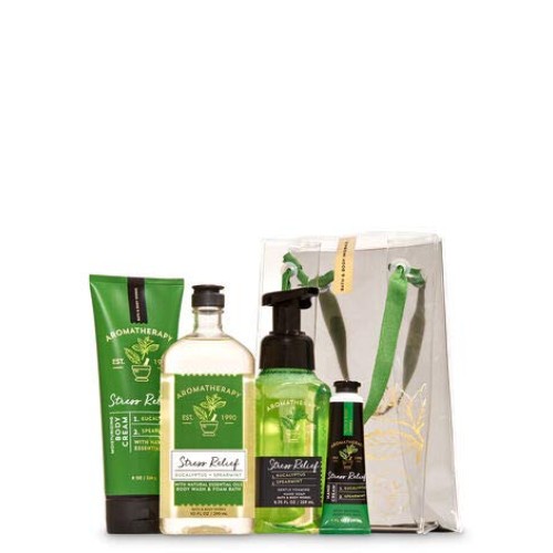 EUCALYPTUS SPEARMINT Aromatherapy Gift Bag Set - Body Cream - Bod...