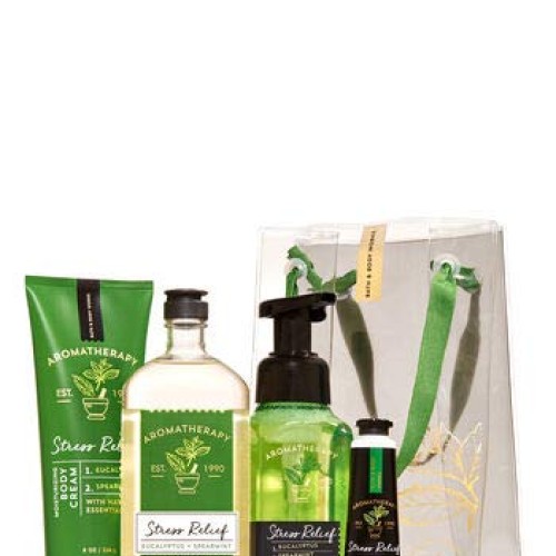 EUCALYPTUS SPEARMINT Aromatherapy Gift Bag Set - Body Cream - Bod...