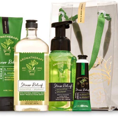 EUCALYPTUS SPEARMINT Aromatherapy Gift Bag Set - Body Cream - Bod...