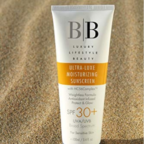 Ultra-Luxe Moisturizing Sunscreen SPF 30+ with Organic Hemp Extra...