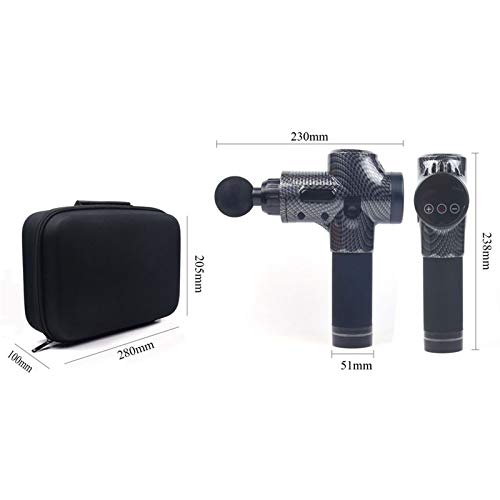 Muscle Massage Gun, 6 Heads and 30 Gears Speed Hand-Held Massage ...