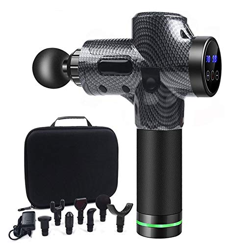Muscle Massage Gun, 6 Heads and 30 Gears Speed Hand-Held Massage ...