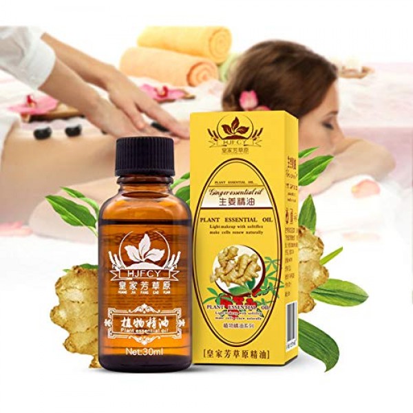 2 PACK New Plant Lymphatic Drainage Ginger Essential Oils 100% PU...