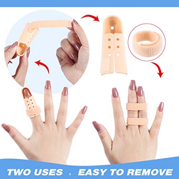 10 Pieces Finger Splint Mallet Finger Support Finger Splint Brace...