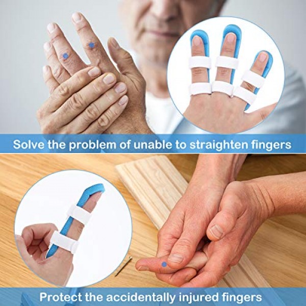 10 Pieces Finger Splint Metal Finger Support Finger Knuckle Immob...