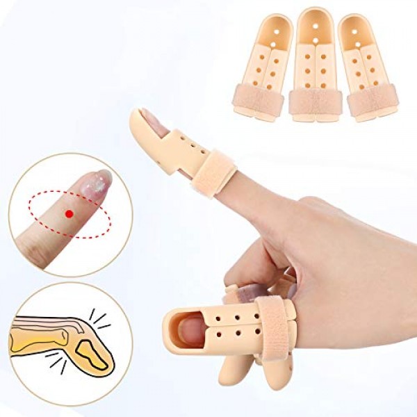 11 Pieces Finger Splint Set, Metal Finger Support Finger Knuckle ...
