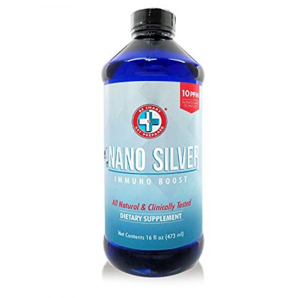 Be Smart Get Prepared 10 PPM Nano Silver Immuno Boost Supplement,...