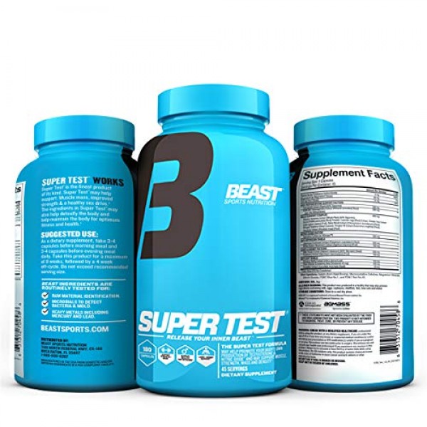 Beast Sports Nutrition Super Test - Natural T Boost ...