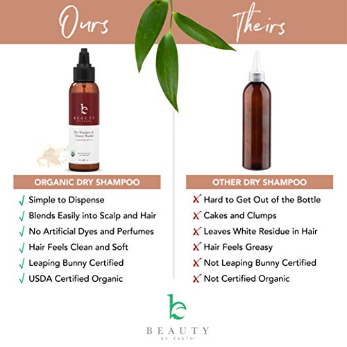 Dry Shampoo For Dark Hair - Organic Dry Shampoo Travel Size, Hair...